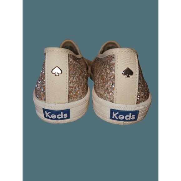 Keds Kate Spade Glitter Sequins  Feminine Slip On Sneakers Women Size 6.5 - Picture 4 of 14